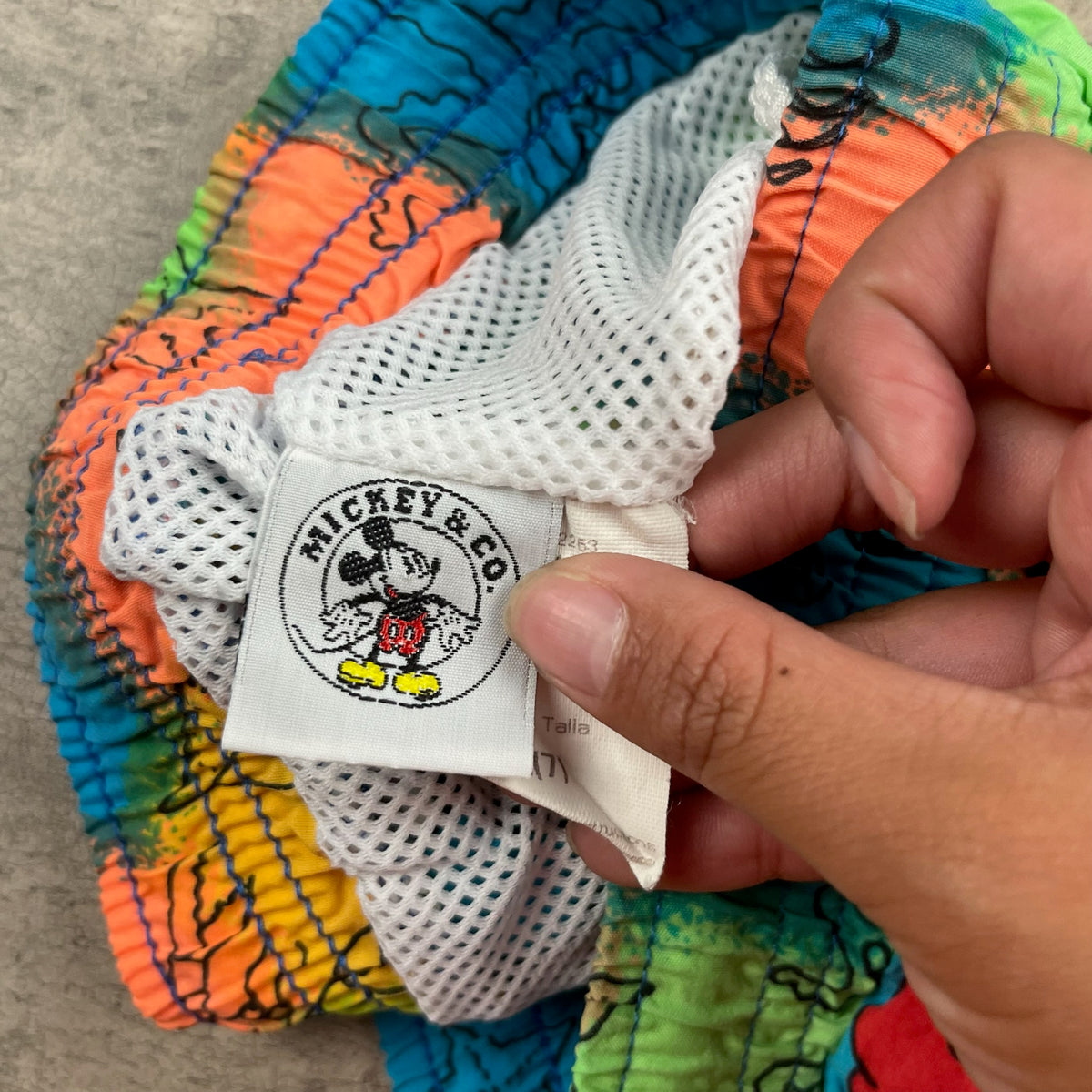 Vintage Mickey Mouse Swim Trunks 5/6T
