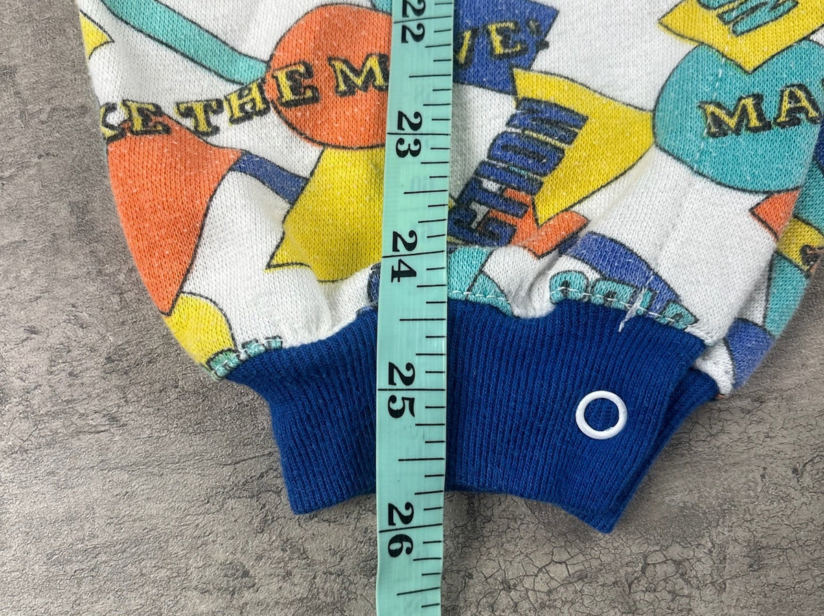Vintage Geometric Overalls 2T