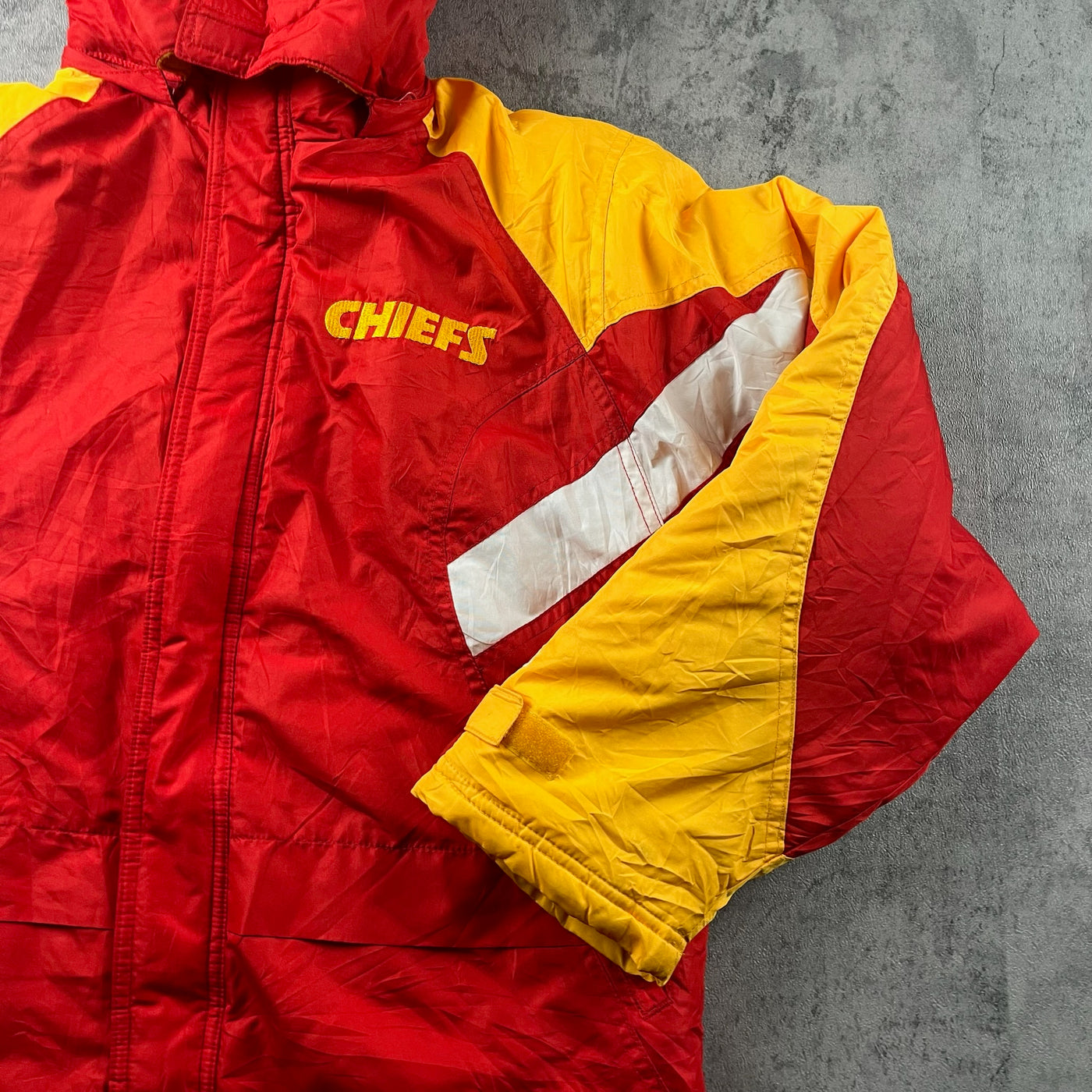 Vintage Kansas City Chiefs Puffer Jacket Adult Medium