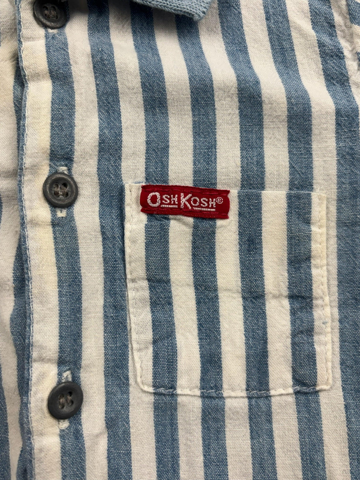 Vintage OshKosh Striped Polo Shirt 12-18 Mo