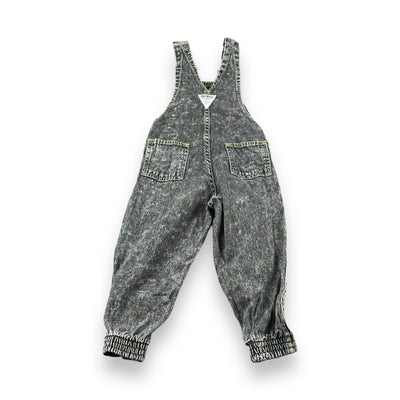 Vintage OshKosh Stonewash Neon Overalls 2/3T