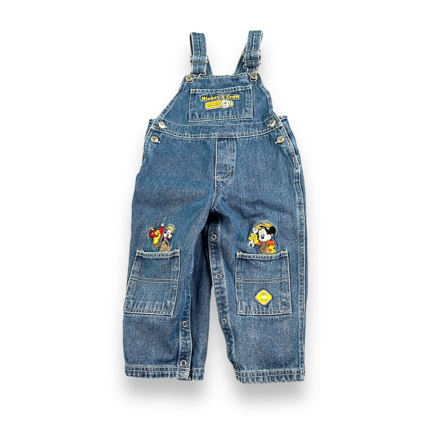 Y2K Mickey & Goofy Overalls 24 Months