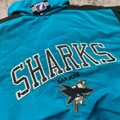 Vintage San Jose Sharks Puffer Jacket Youth Large