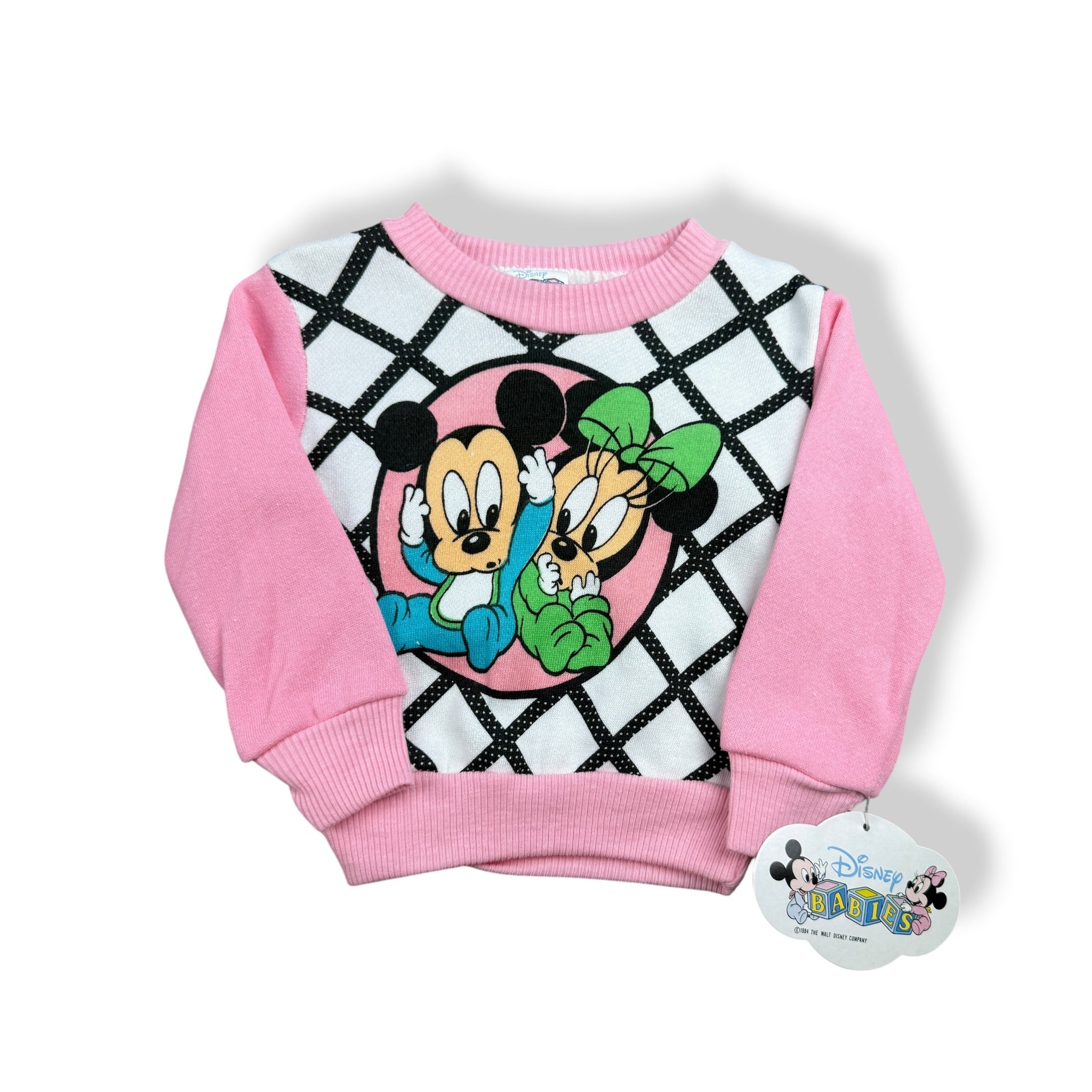 Vintage Disney Babies Minnie Mouse Sweater 9-12 Mo