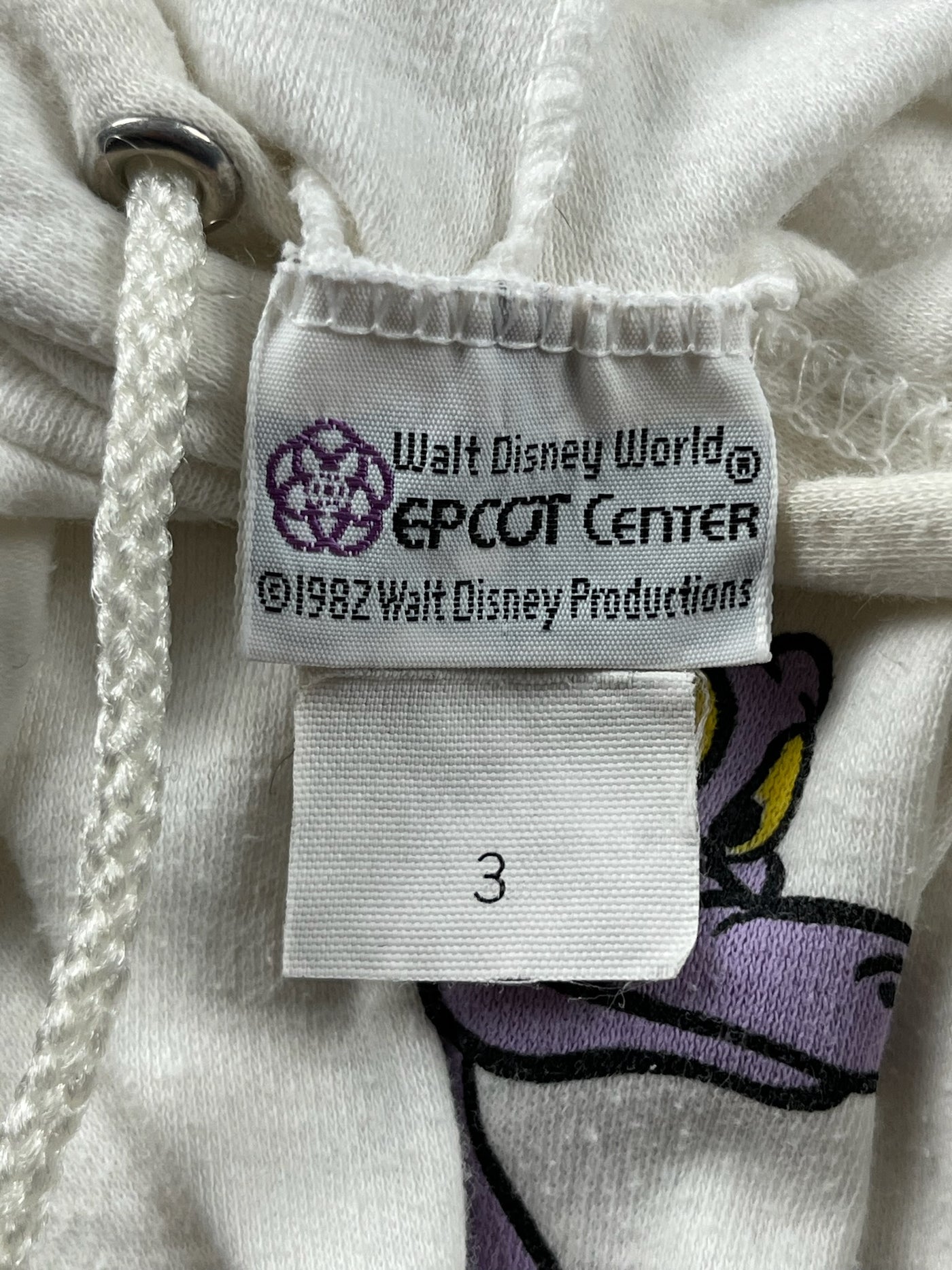 Vintage 82’ Disney Epcot Center Figment Hoodie 18 Months