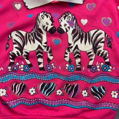 Vintage Zebra Polo Sweater 2T