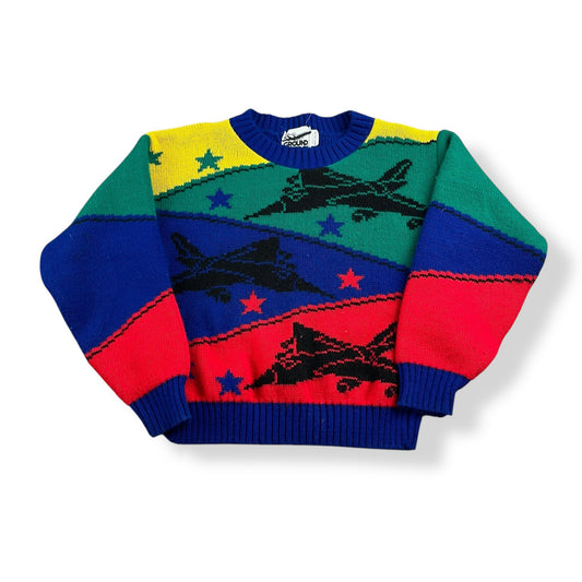 Vintage Colorblock Crewknit 4/5T