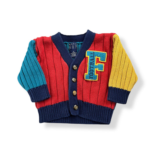 Y2K Gap Colorblock Button Up Cardigan 6-9 Months