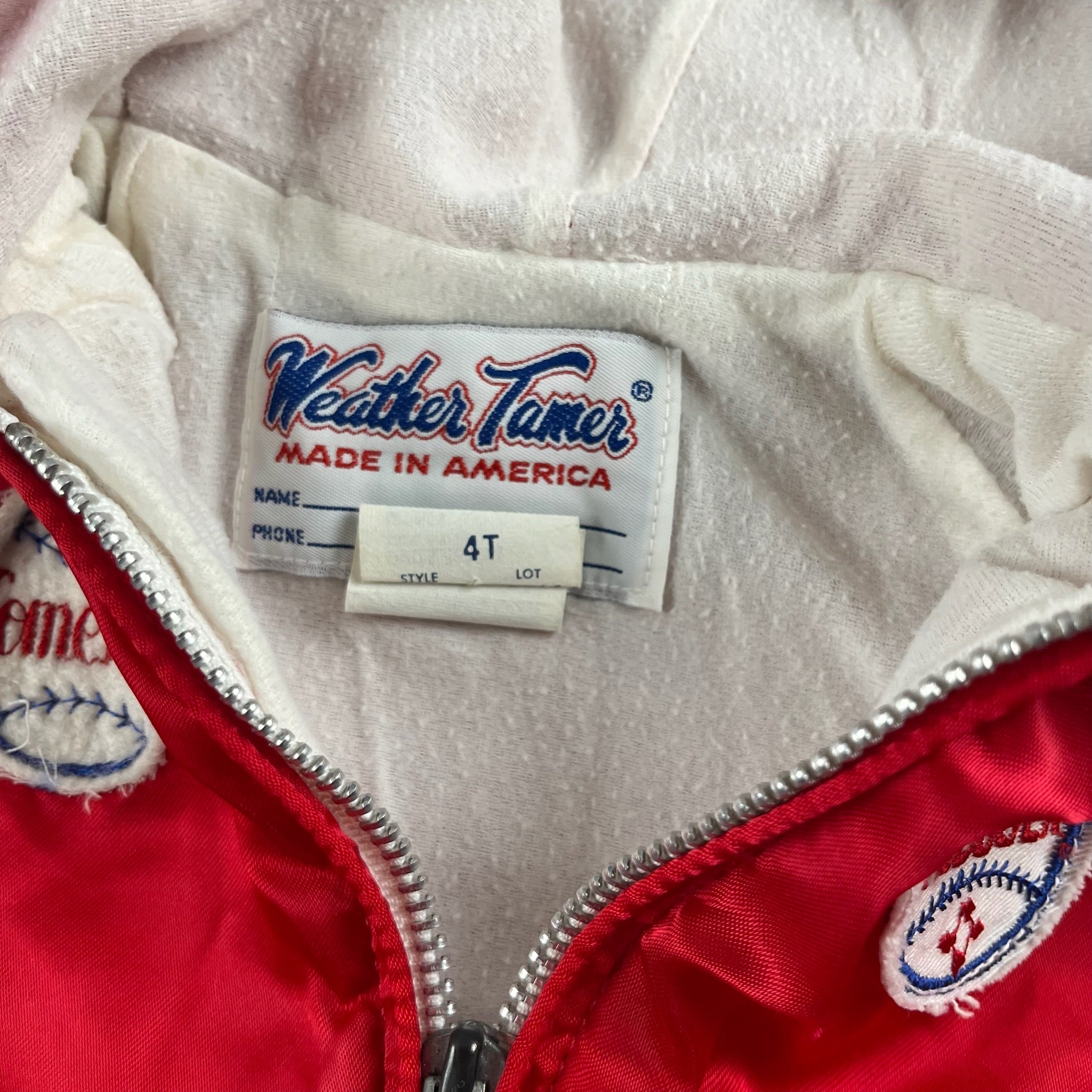 Vintage Baseball Satin Hooded Jacket 2T