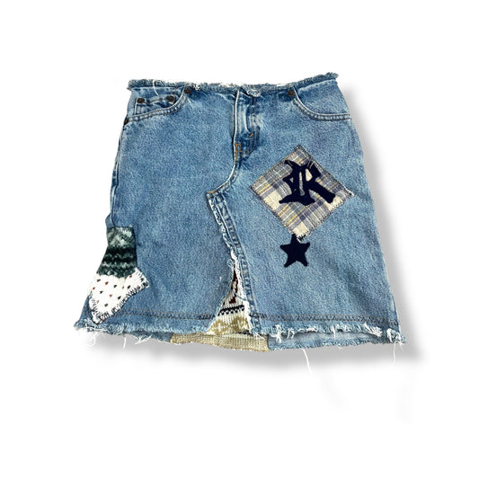 Vintage Upcycled Levi’s Jean Skirt 5/6