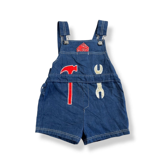 Vintage Tools Denim Shortalls 18-24 months
