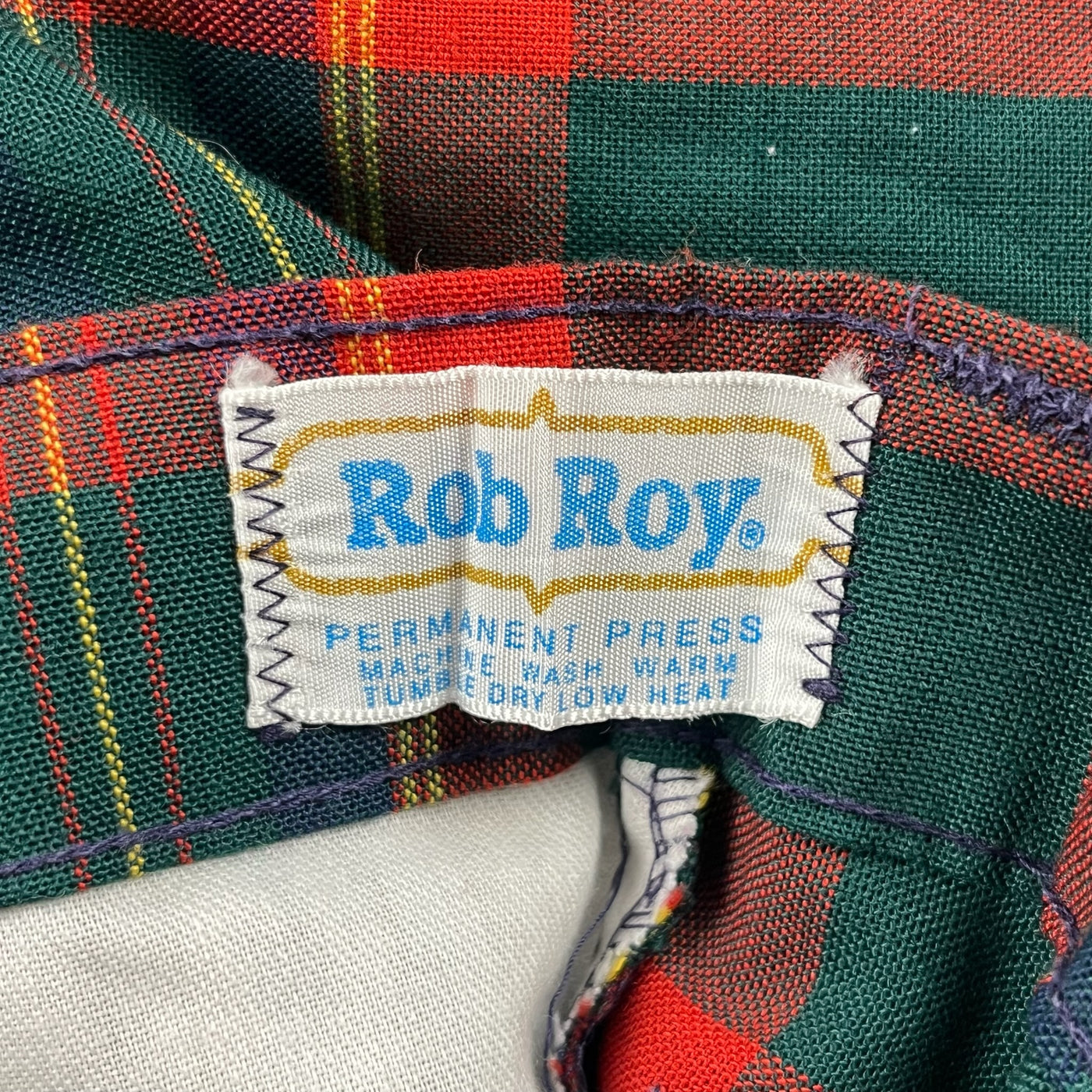 Vintage Rob Roy Plaid Pants 3/4T