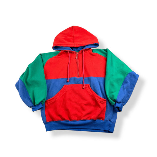 Vintage Colorblock Hoodie Youth Medium