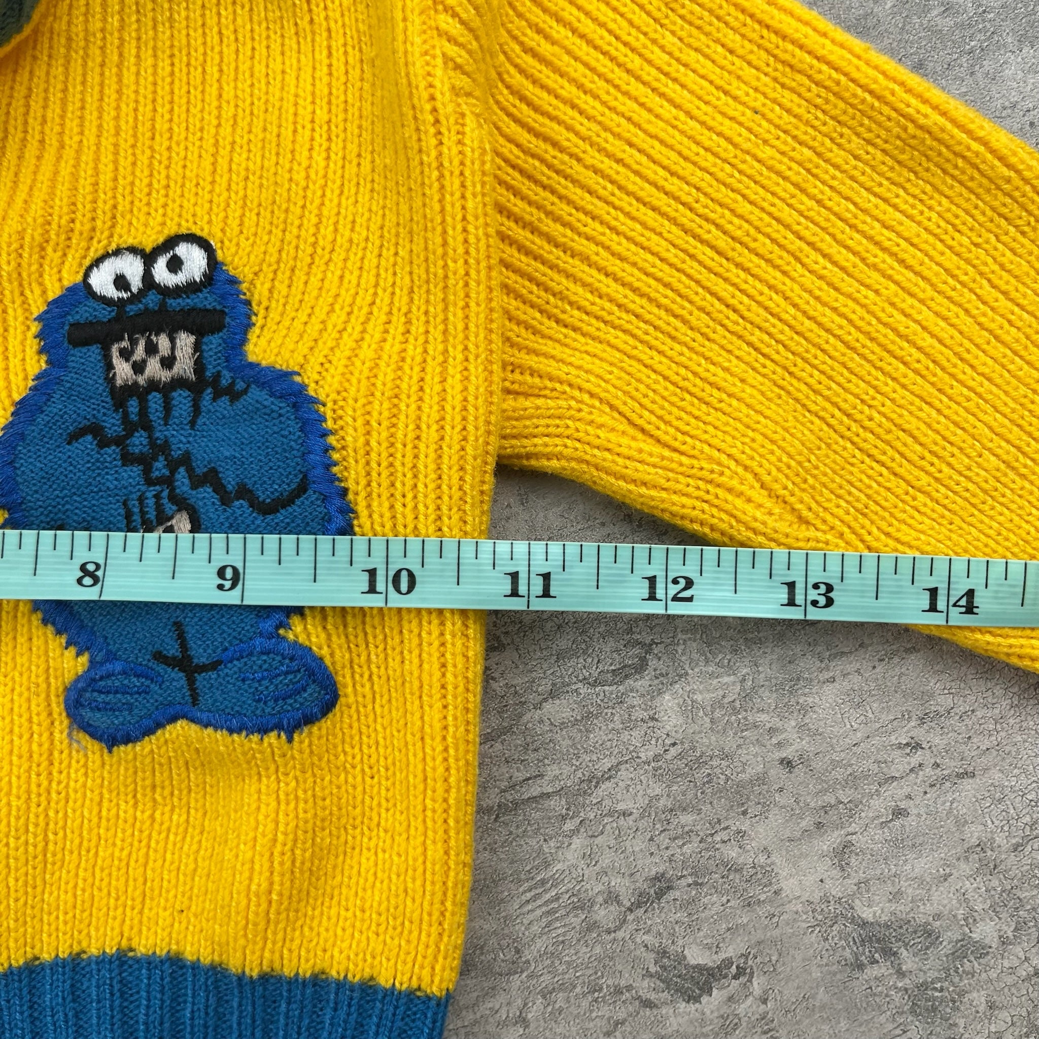 Vintage Cookie Monster Knit 12 Months