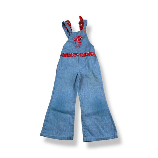 Vintage 70's Duck Overalls 5/6T