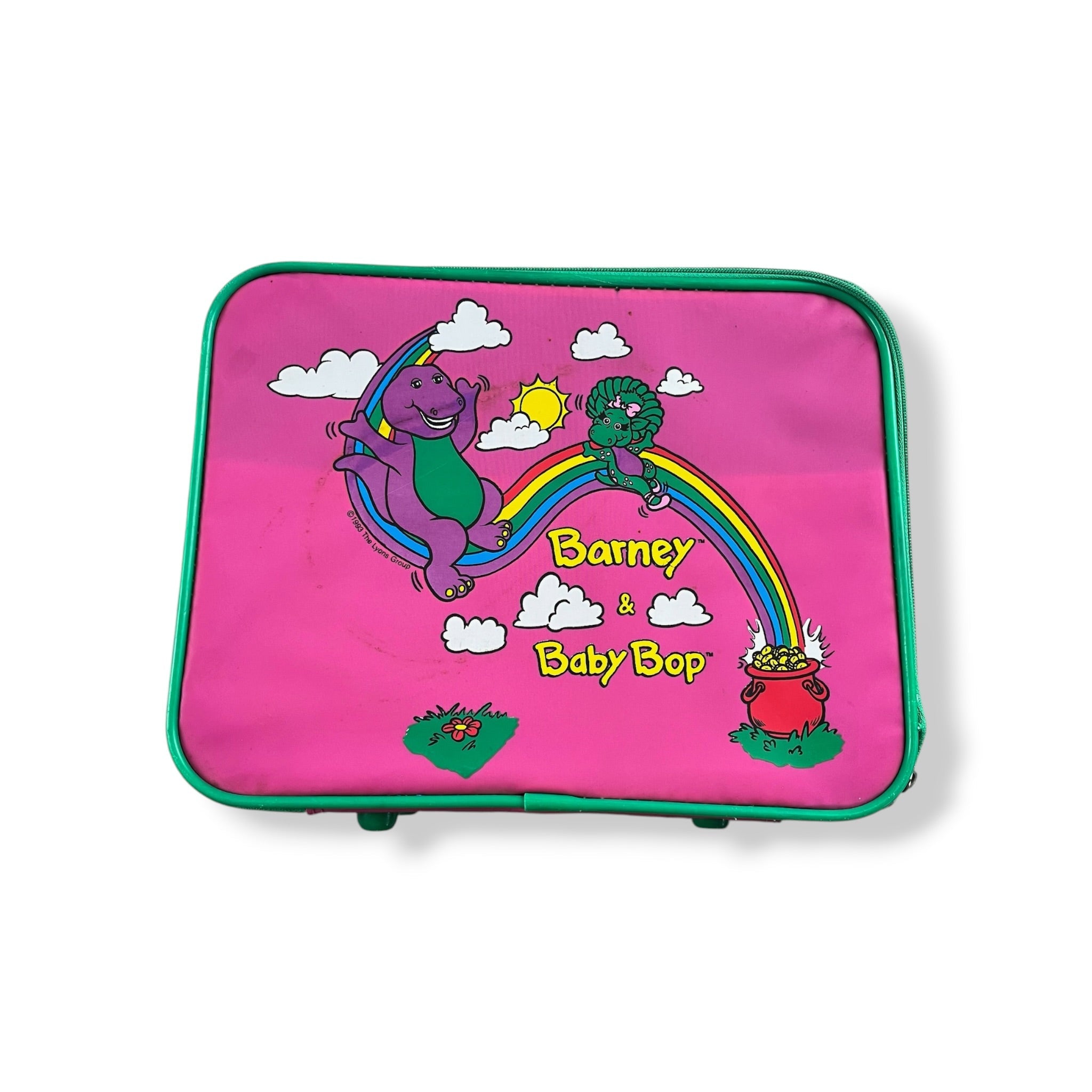 Vintage Barney & Baby Bop Suitcase