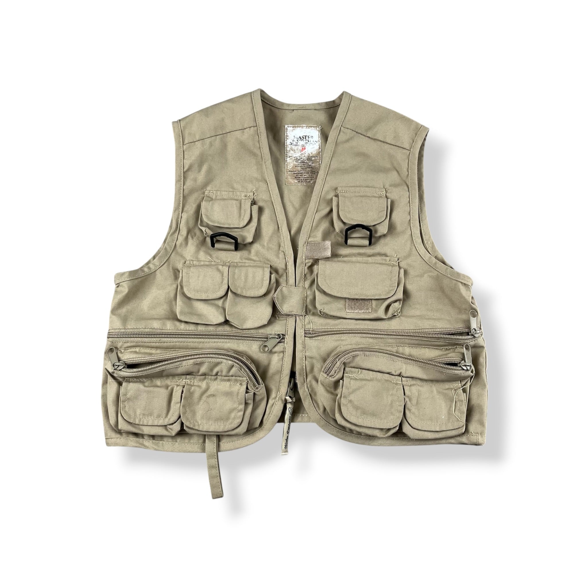 Vintage Master Sportsman Pocket Fishermans Vest 3/4T