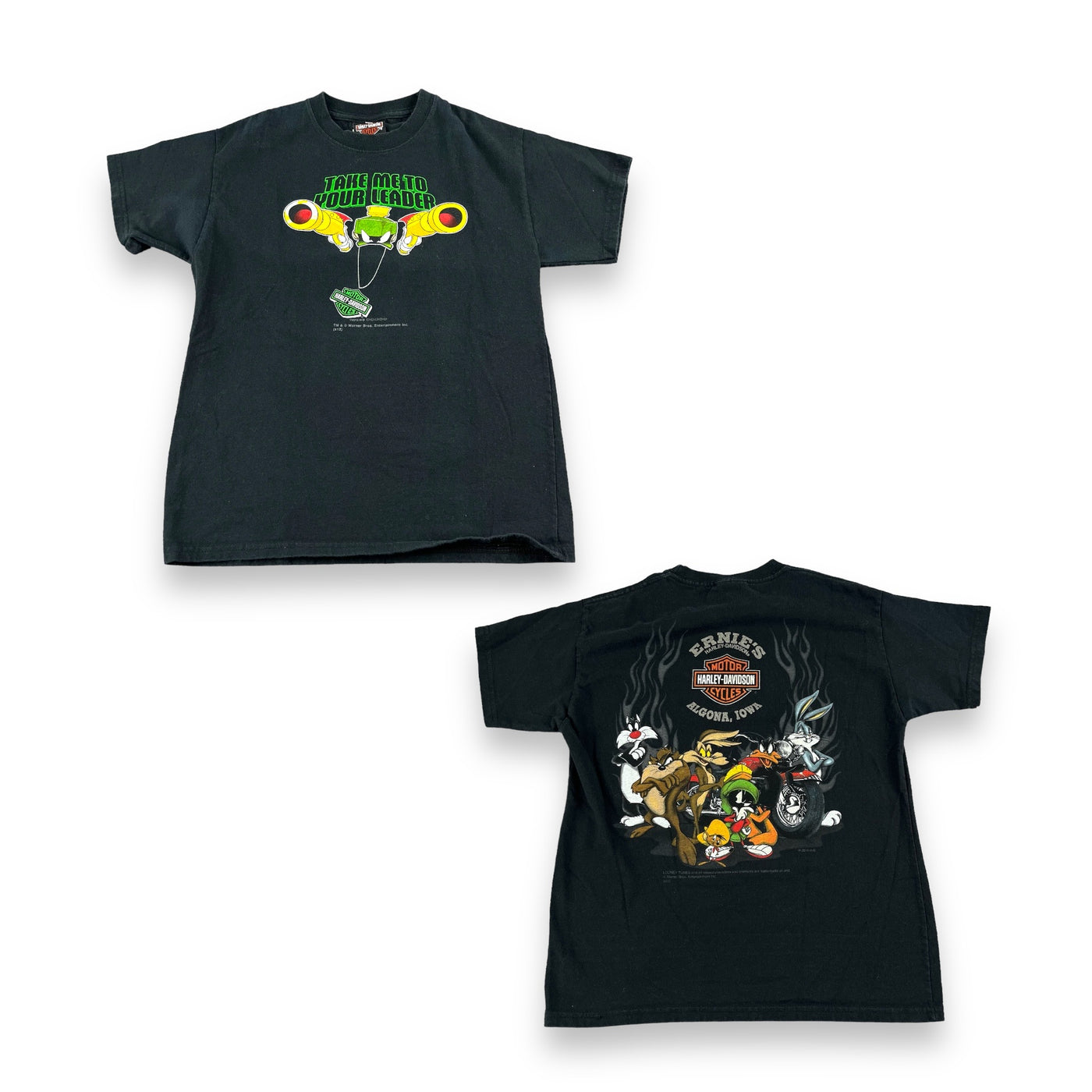 Y2K Looney Tunes x Harley Davidson Shirt Youth Medium