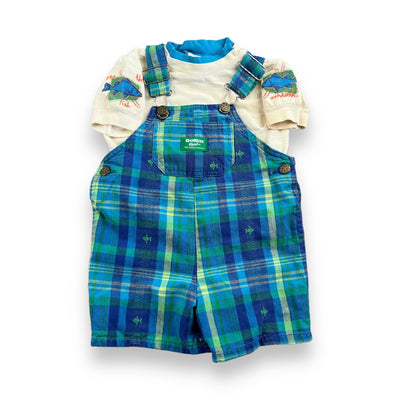 Vintage OshKosh B’Gosh Fish Shortalls 2T