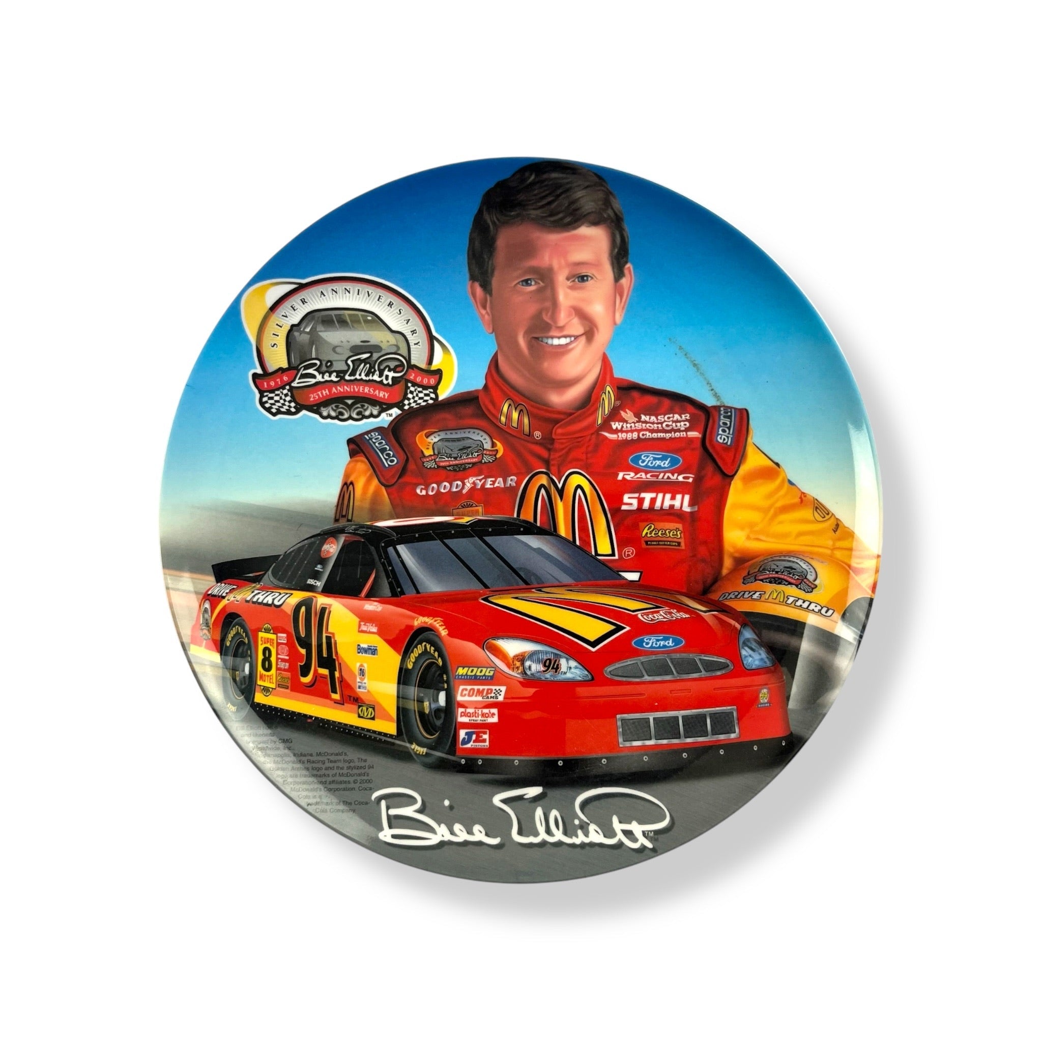 Vintage Bill Elliot Plate