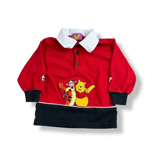Vintage Winnie The Pooh Polo Longsleeve 2T