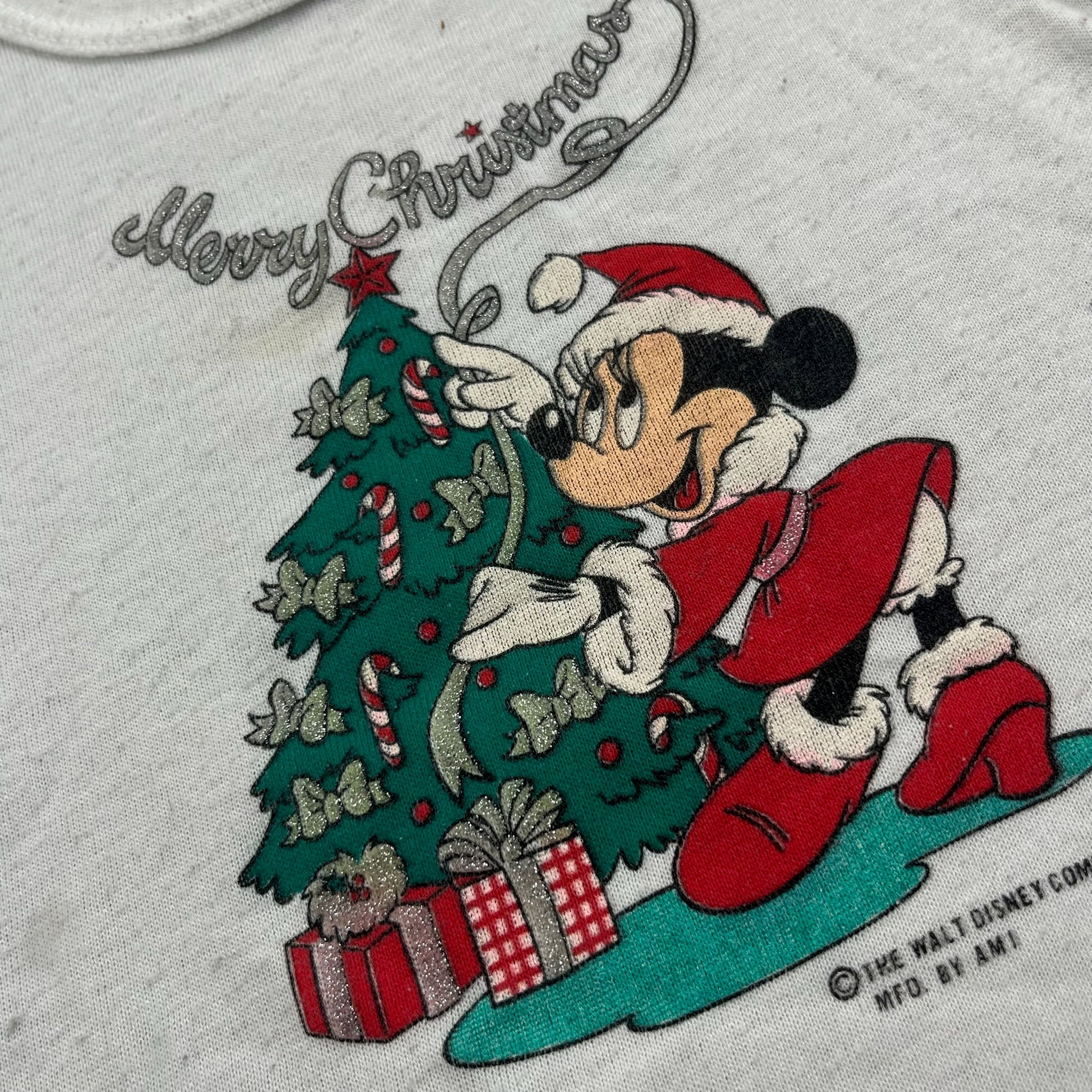 Vintage Minnie Mouse Holiday Long Sleeve 2T
