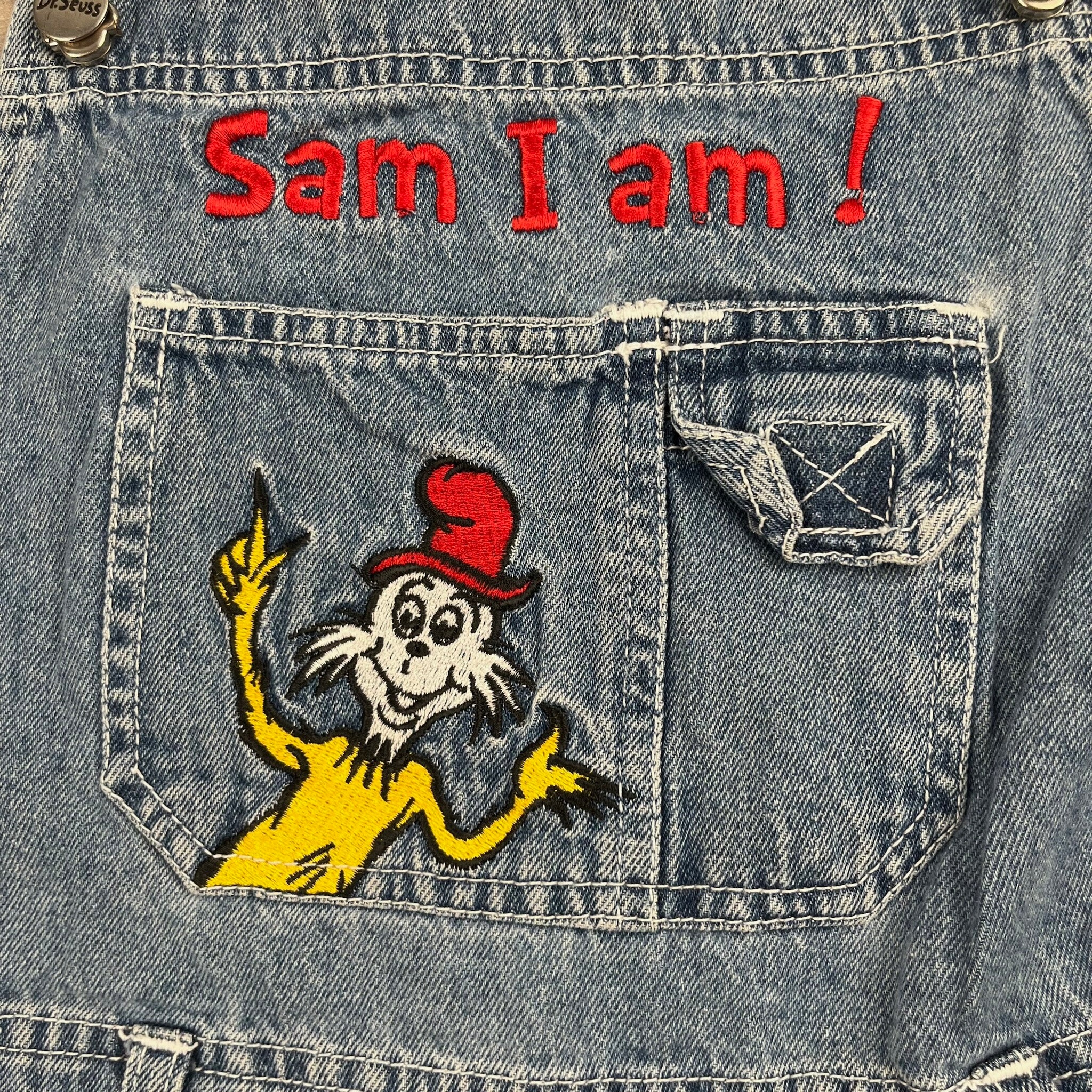 Vintage Dr. Seuss Sam I Am Shortalls 5/6T