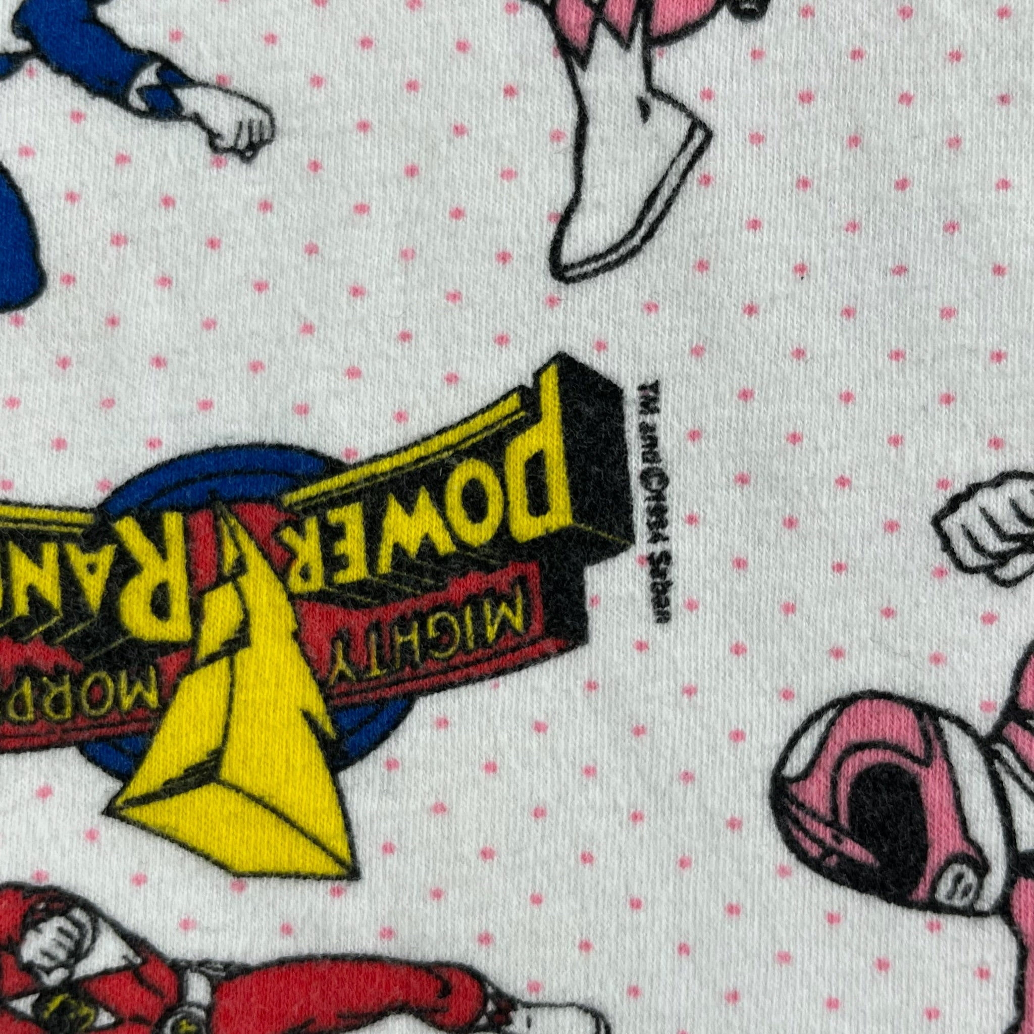 Vintage Mighty Morphin Power Rangers PJ Top 2T
