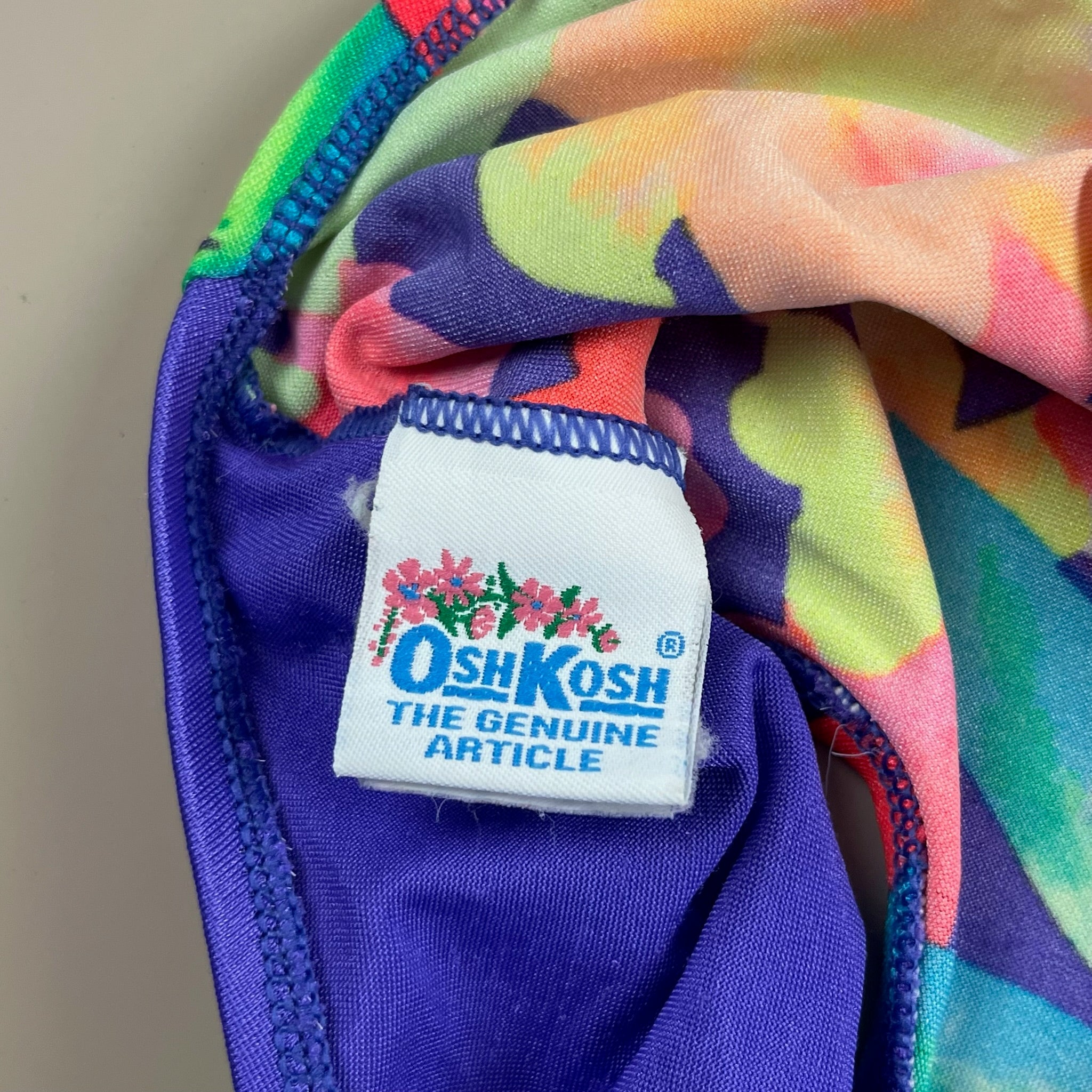 Vintage OshKosh Floral Swimsuit 5T