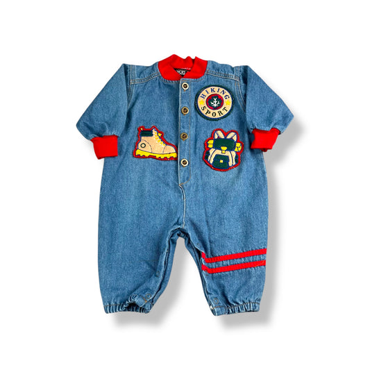 Vintage Denim Romper 12 Months