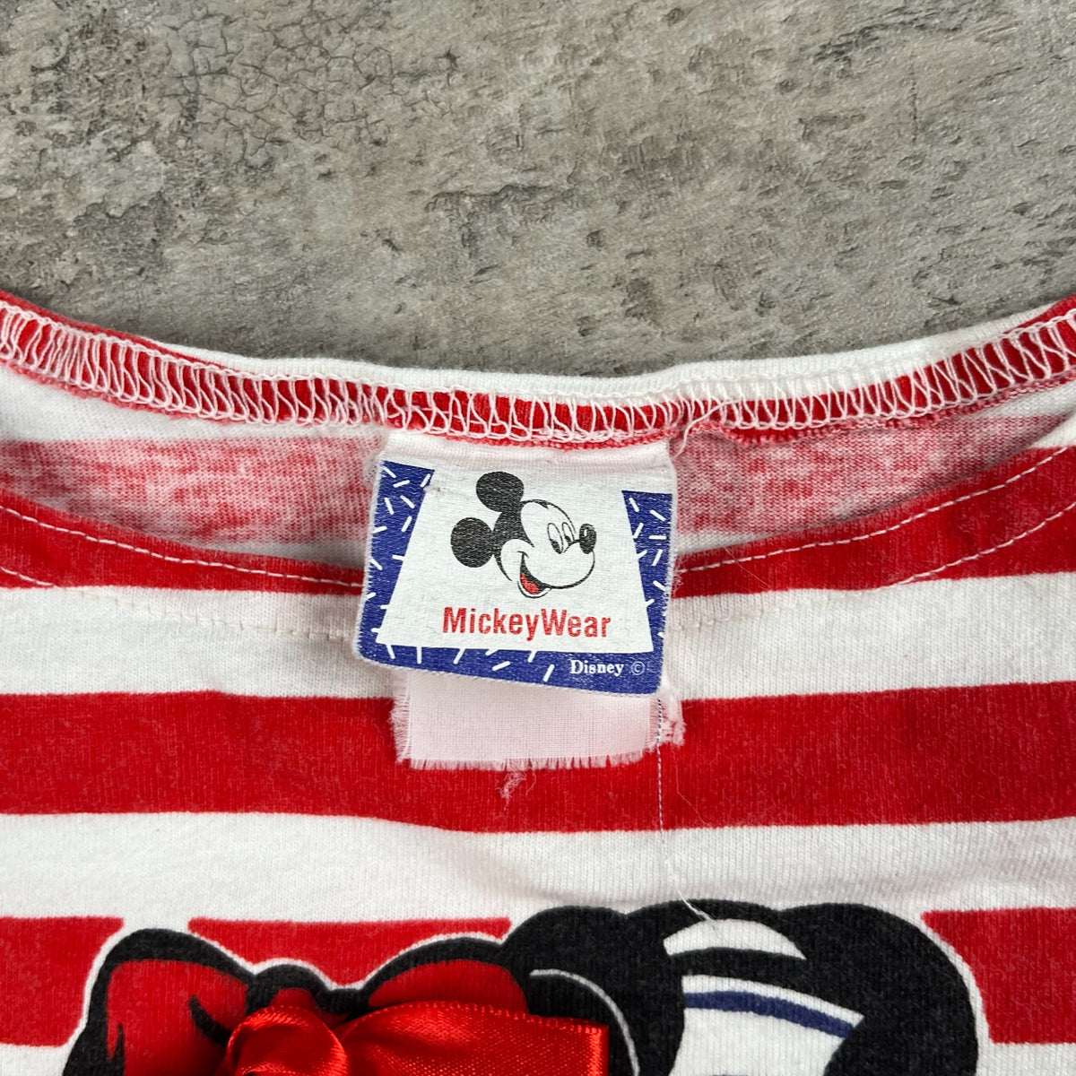 Vintage Striped Mickey & Minnie Mouse Dress 2/3T