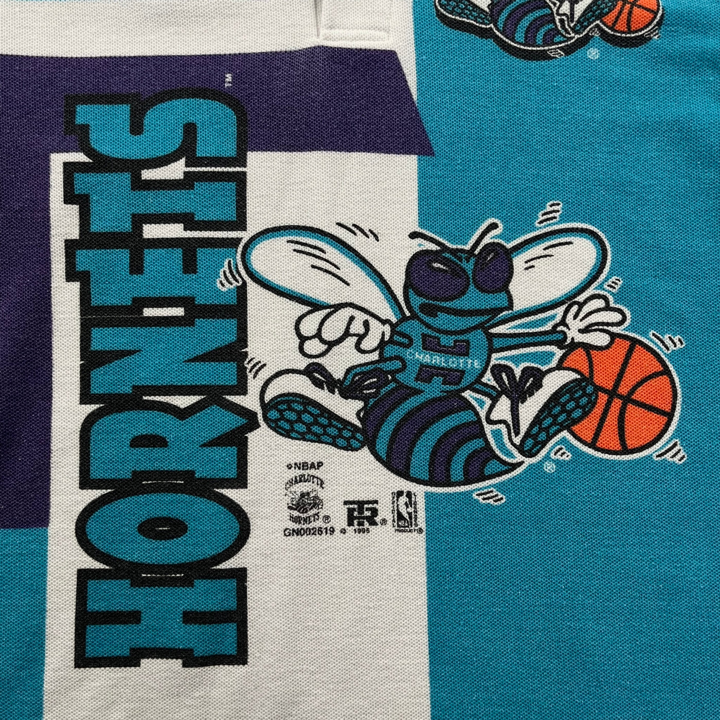 Vintage ‘96 Charlotte Hornets Polo Youth Medium