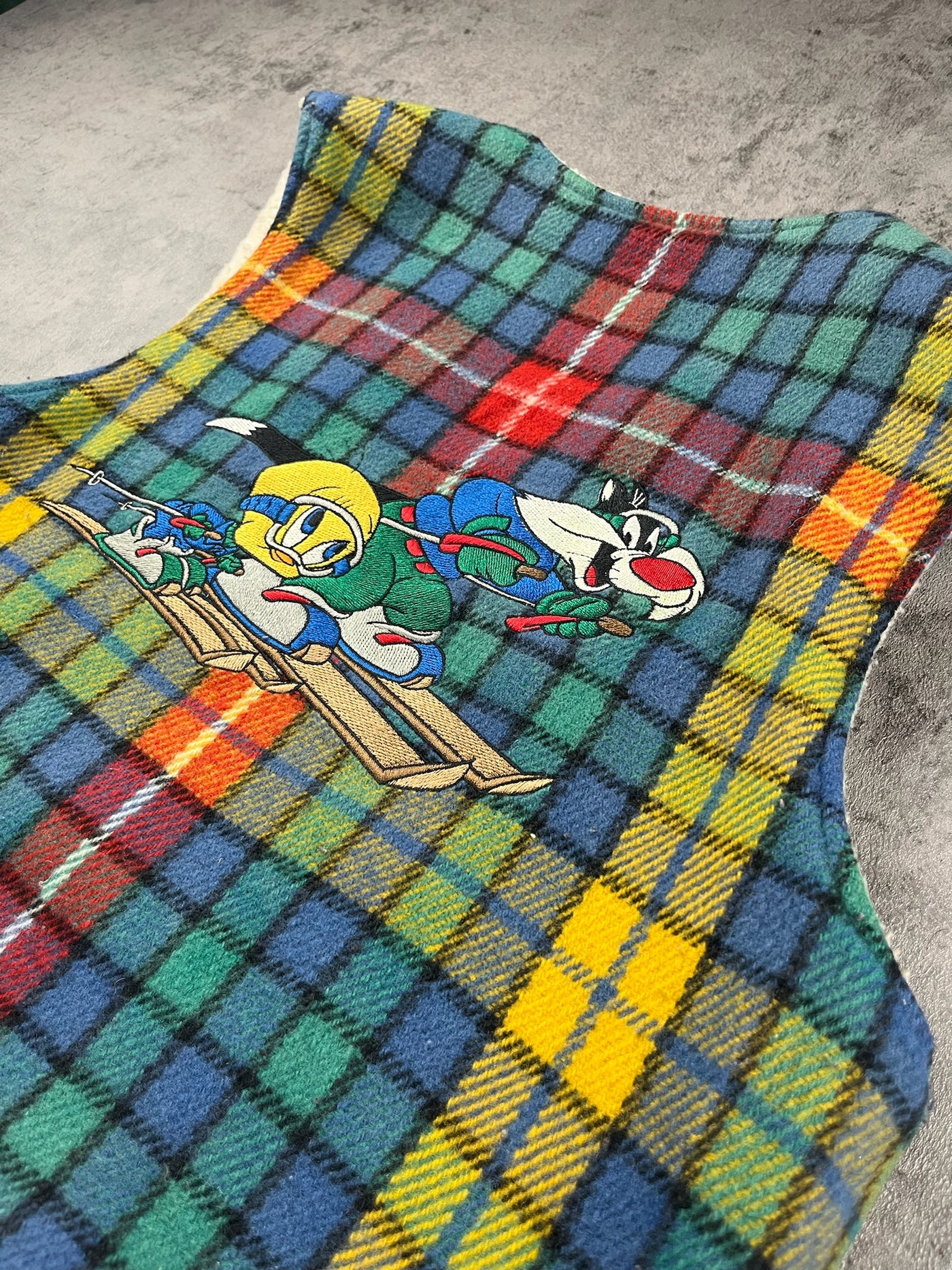 Vintage Looney Tunes Sherpa Vest