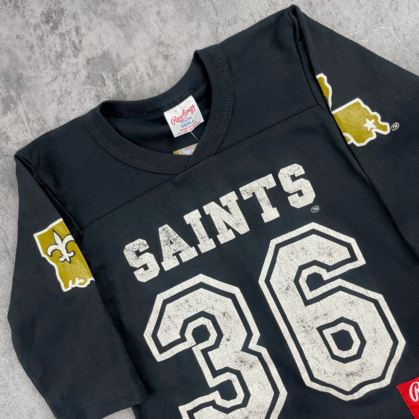 Vintage New Orleans Saints Varsity Jersey 4/5T