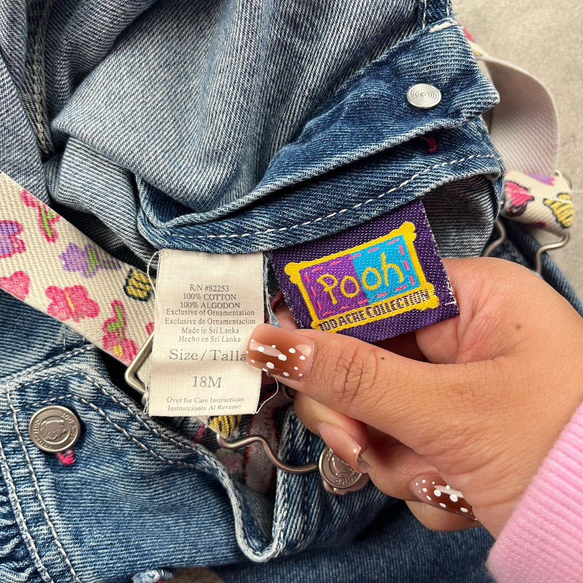 Vintage Pooh Overalls 18M