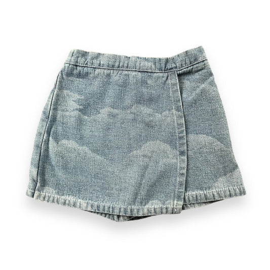 Vintage Cloud Print Denim Skirt 5T