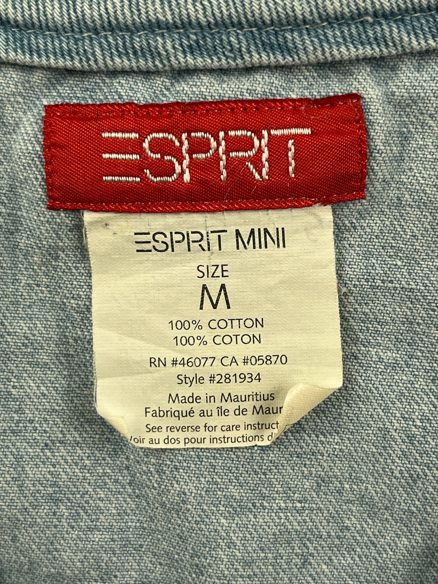 Vintage Espirit Jean Vest 2T