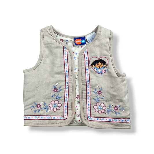 Y2K 2006 Dora the Explorer Vest 18 Months