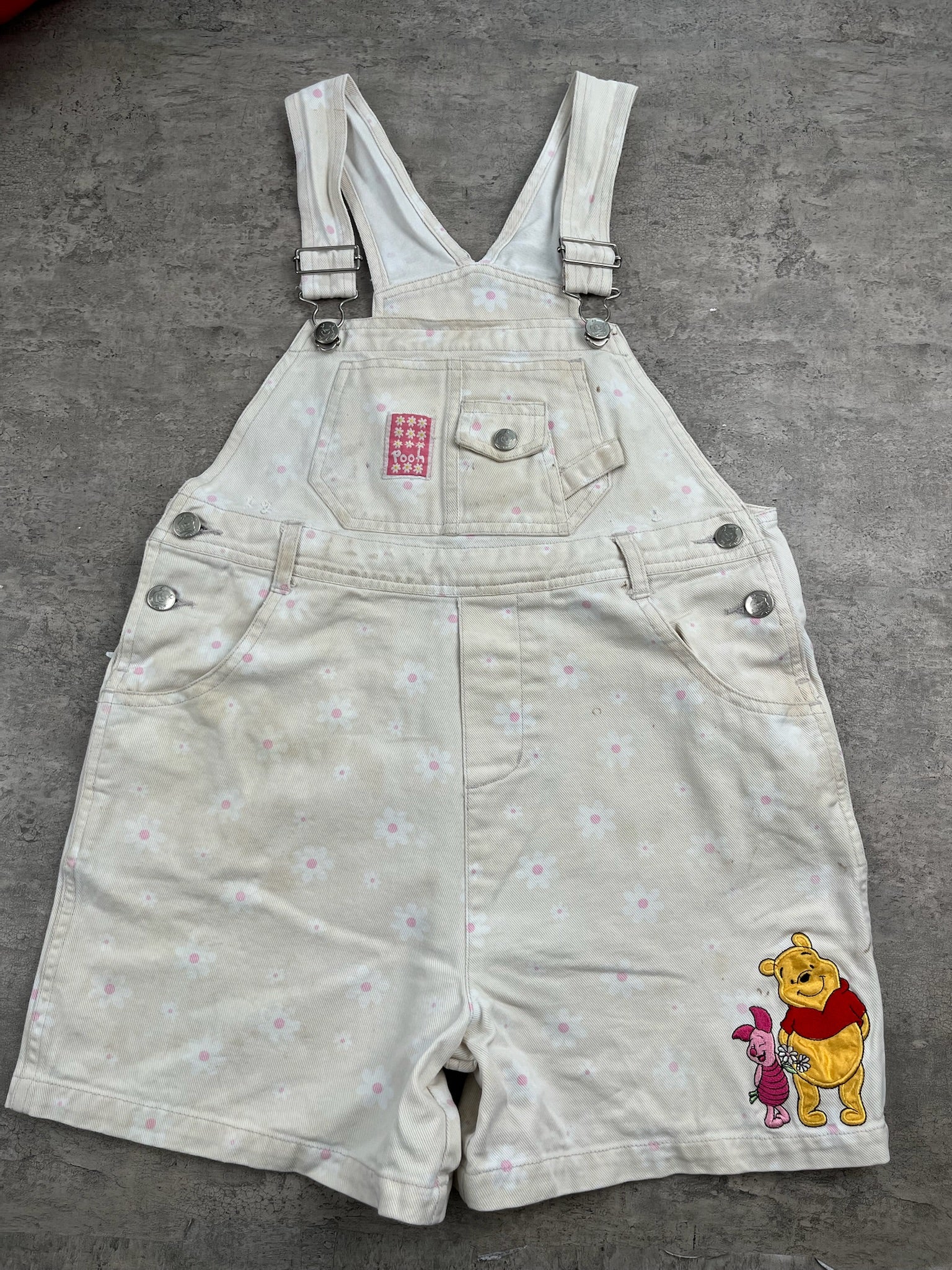 Vintage Winnie The Pooh Shortalls 6/7