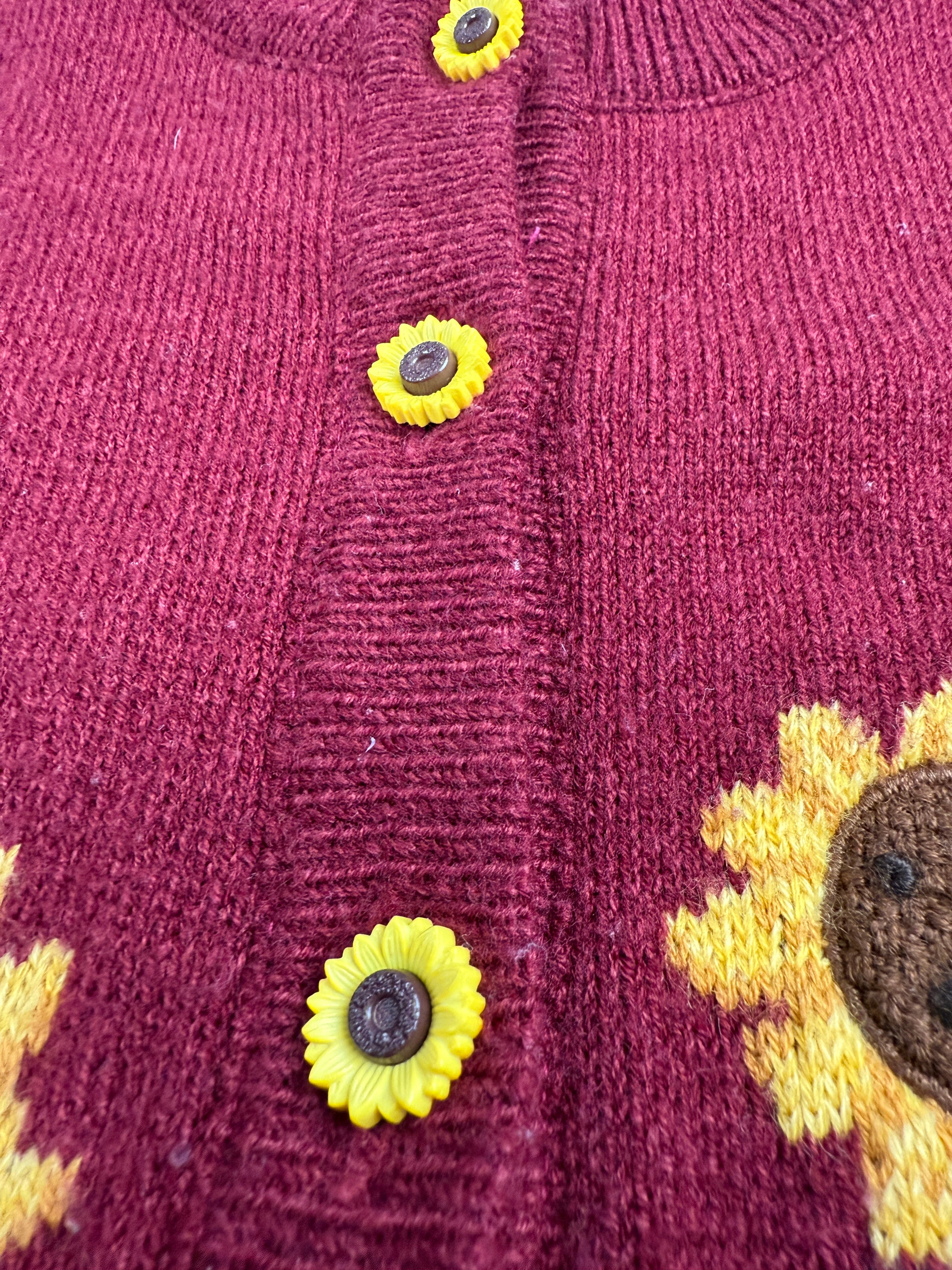 Vintage Sunflower Cardigan 3T