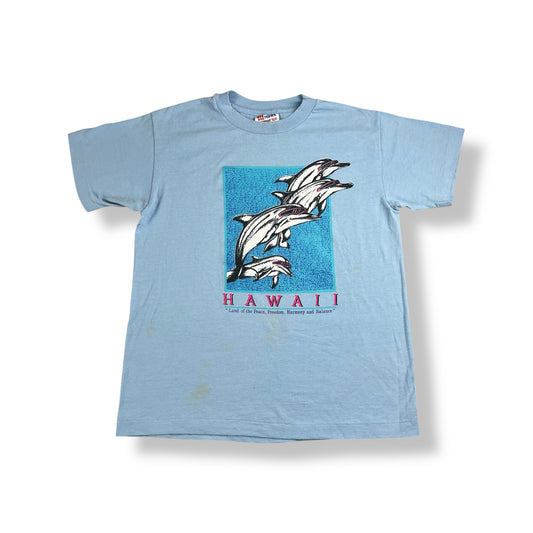 Vintage Hawaii Dolphins Location T-Shirt Youth Large