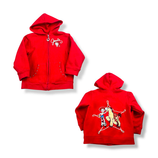 Jessie & Bullseye Zip-Up Hoodie 3/4T