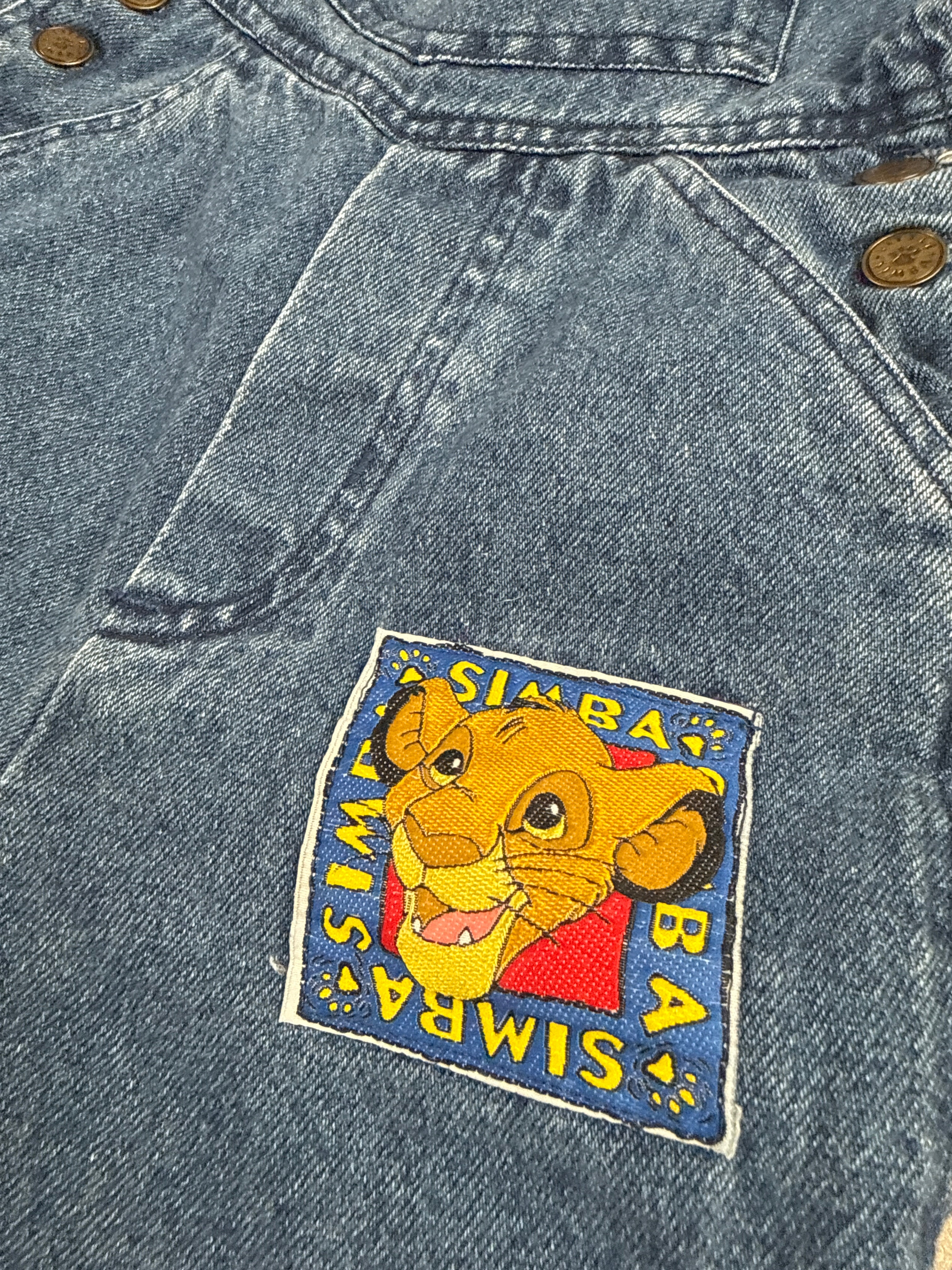 Vintage Simba Lion King Overalls 3T