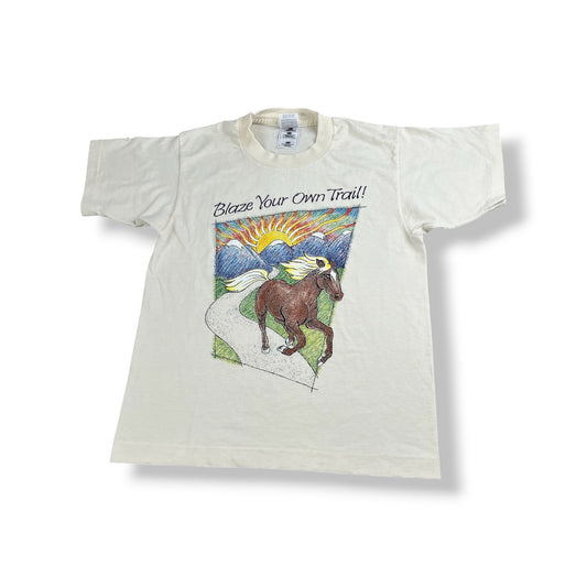Vintage Blaze Your Own Trail! Tee Youth Medium