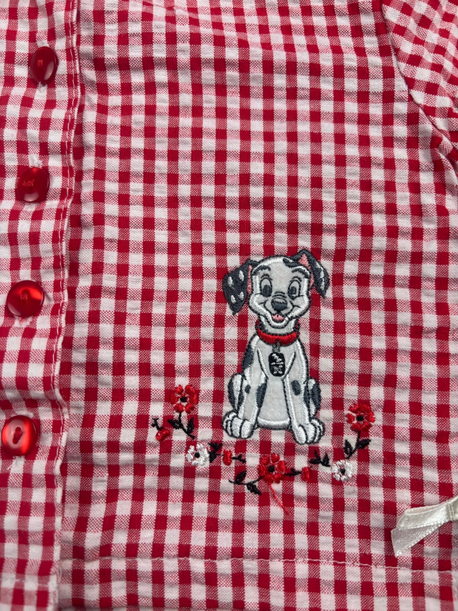 Vintage 102 Dalmatians Gingham Set 6-9 Months