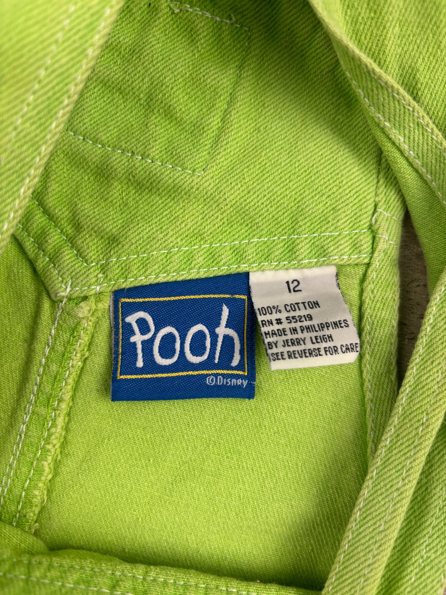 Vintage Winnie The Pooh Shortalls Youth Medium