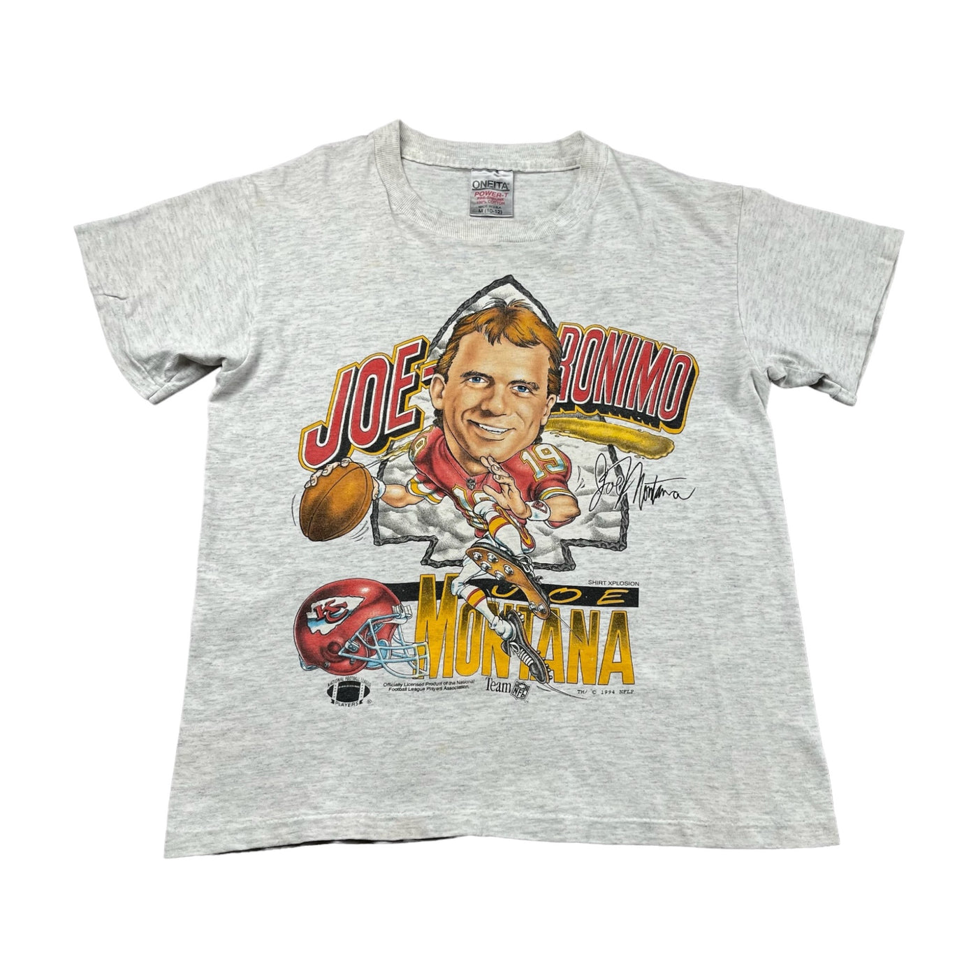 Vintage 94’ Kansas City Joe Montana T-Shirt Youth Small