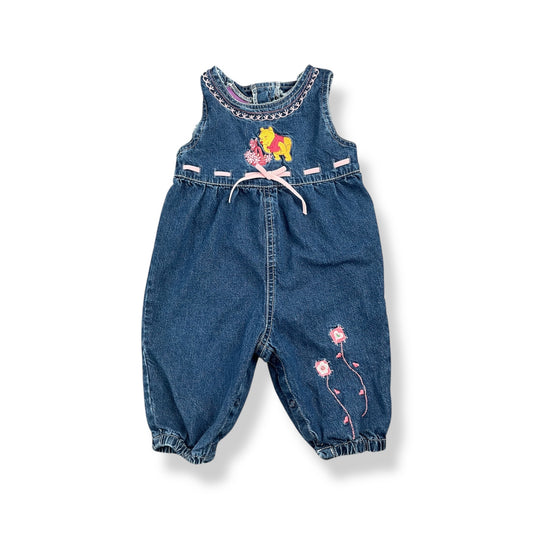 Y2K Winnie the Pooh Denim Romper 9-12 Months