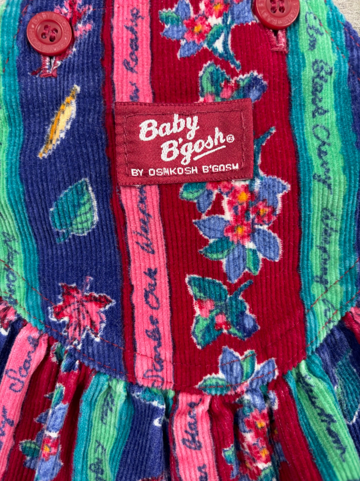 Vintage Floral OshKosh Overalls 18 Mo