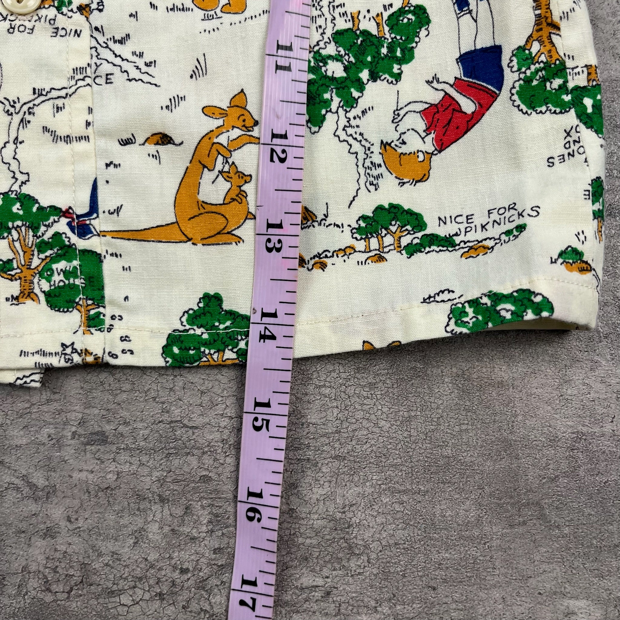 Vintage 70's Pooh Button Up 2T